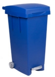 Nádoba na recyklačný odpad s pedalom – modrá 80L